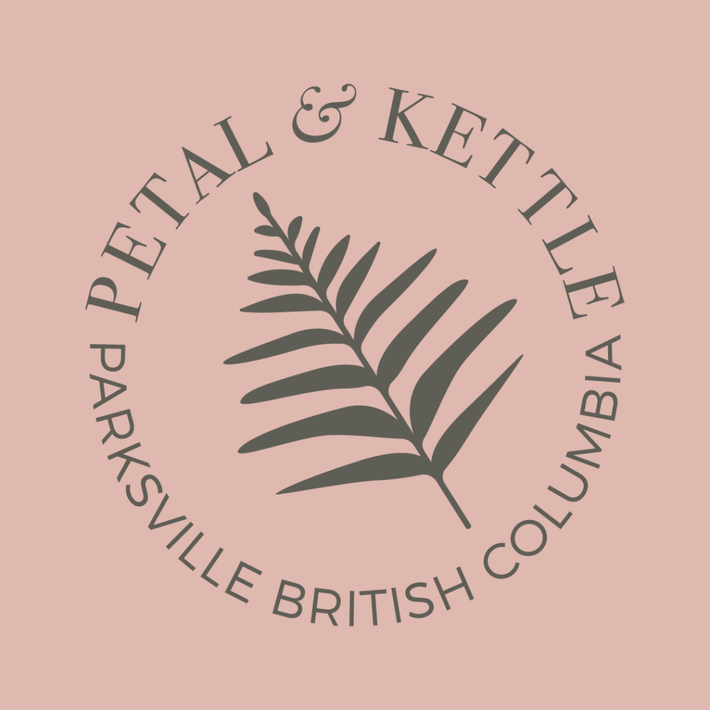 Petal and Kettle logo, Paradise West Website Services client
