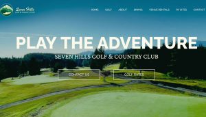 Seven Hills Port Hardy website screenshot by Qualicum Beach web designer